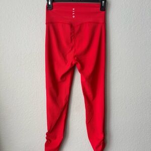Wilo the Label Ribbed Red Leggings